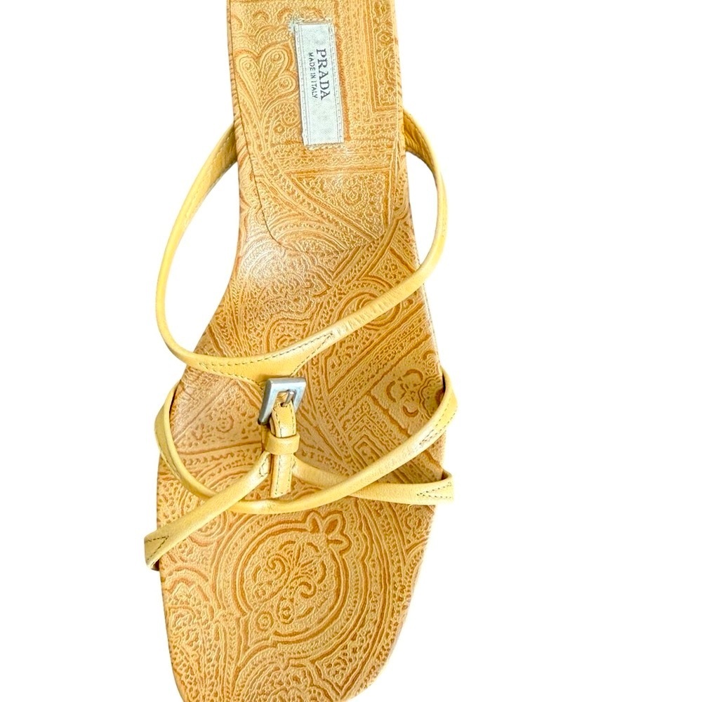 PRADA Women's Tan Strappy Sandals
